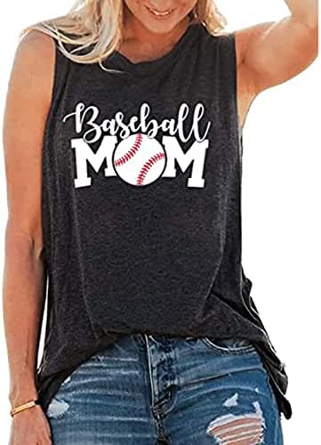 Genç Kız Kaşkorse Tankı Temel T Shirt Mektup Beyzbol Anne Grafik Üst Yelekler Tişörtleri Spor Yoga Anneler Günü T