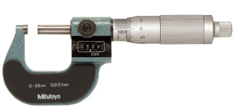 Mitutoyo 193-113 Haneli Dış Mikrometre, Cırcır Durdurma, 50-75mm Aralığı, 0.001 mm Mezuniyet, + / -0.002 mm Doğruluk