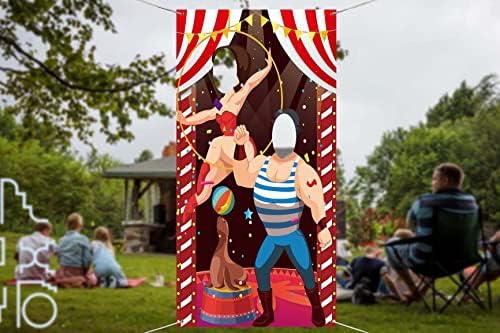 Sirk Parti Süslemeleri Fotoğraf Kapı Afiş Arka Plan Sahne, Eğlenceli Fiesta Fotoğraf Kapı Afiş Karnaval Temalı Parti