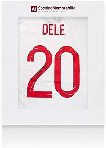 Dele Alli İmzalı İngiltere 2018/19 Tarzı T-Shirt Numarası 20-Hediye Kutusu-İmzalı Futbol Formaları