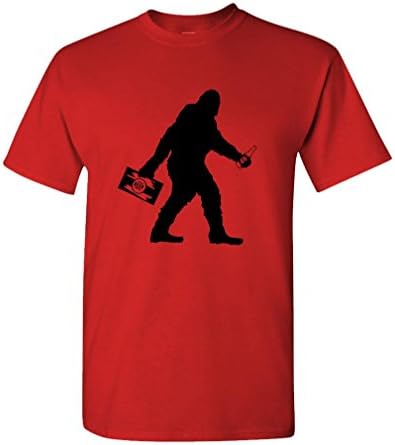 Sasquatch Bigfoot Bira Komik Parti-Erkek pamuklu tişört