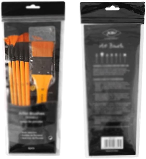 IRDFWH 6 adet / takım Naylon Karışık Ahşap kalemlik Yağlı Boya Fırçası Akrilik Fırça Yağlı Boya Fırçası Sanat Malzemesi