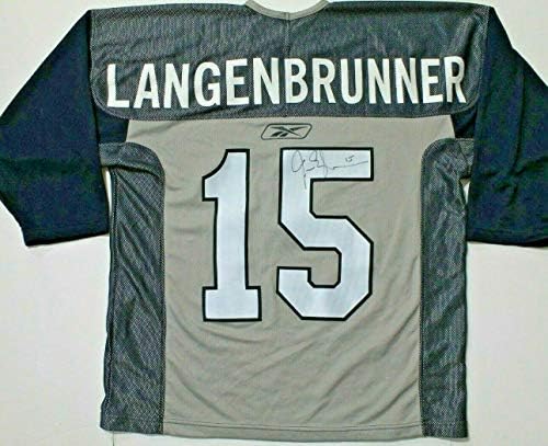 Jamie Langenbrunner Dallas Stars İmzalı İmza Reebok NHL Hokey Forması XXL İmzalı NHL Formaları
