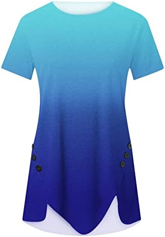 Kadınlar için uzun Tunikler Tayt ile giymek için 2023 Moda Giysiler Yaz Üstleri Kısa Kollu Bluzlar Komik Grafik Tee