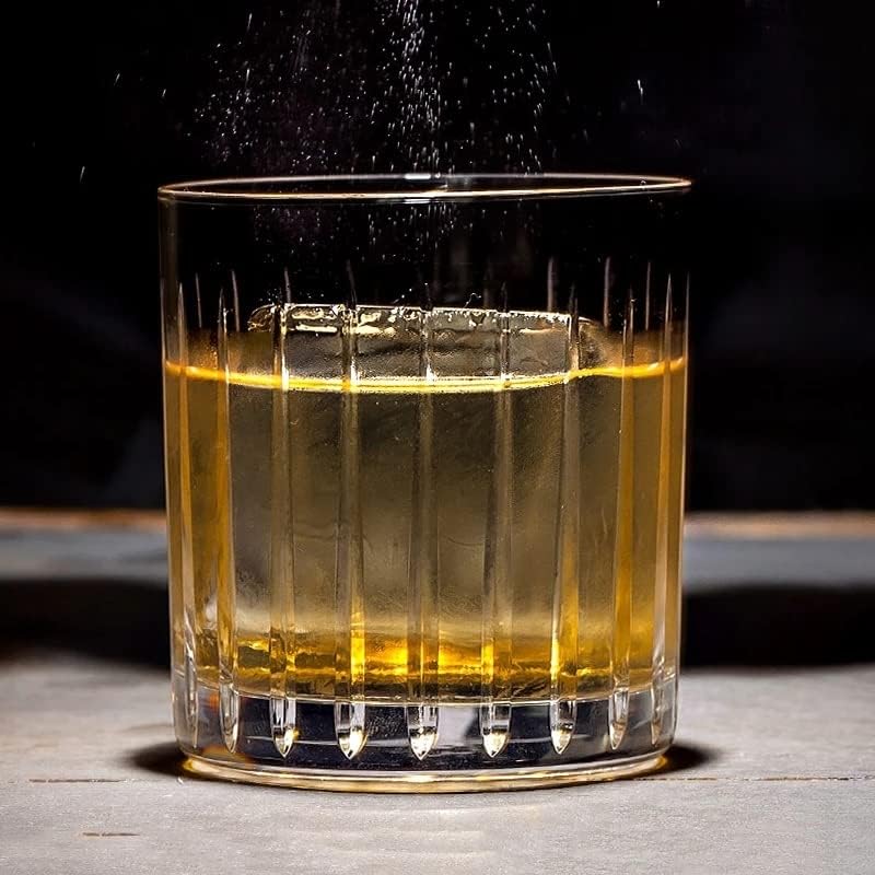 BAYAN Z 4 ADET viski bardağı, 310ml Hazırlanmış Çift Eski Moda Ağır Taban Gözlük Scotch 4 Set (Renk : A, Boyut: 310ml)
