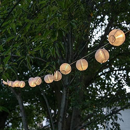Vigdur fener-dize ışıkları su geçirmez bağlanabilir naylon asma fener dize ışıkları veranda düğün parti yatak odası