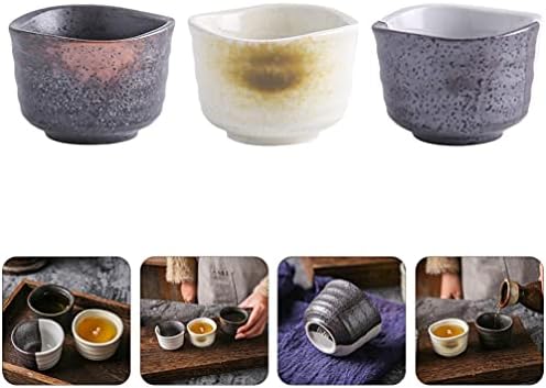 Cabilock Vintage Dekor Vintage Dekor Dishware Setleri 3 adet Japon Aşkına Fincan Seramik Kungfu Çay Fincanı Espresso