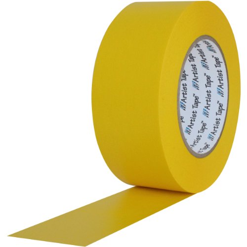 ProTapes Sanatçı Bant Flatback Yazdırılabilir Kağıt Tahtası veya Konsol Bandı, 60 yds Uzunluk x 1 Genişlik, Sarı (36'lı