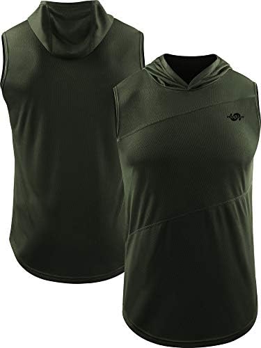 CADMUS erkek egzersiz spor salonu Kas Tank Top Kapşonlu Gömlek kolsuz 2 paket