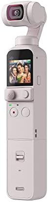 DJI Pocket 2'ye Özel Kombo (Gün Batımı Beyazı)-Cep Boyutunda Vlog Kamerası, 3 Eksenli Motorlu Gimbal, 4K Video Kaydedici,