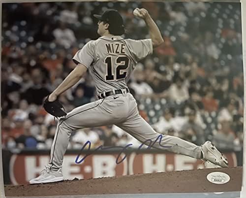 Casey Mize İmzalı İmzalı Parlak 8x10 Fotoğraf Detroit Tigers-JSA Kimliği Doğrulandı