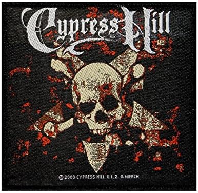 Cypress Hill Kafatası ve Crossbones Yama Bant Sanat Hip Hop Müzik Aplike Dikmek