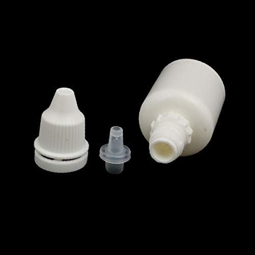 X-DREE 20ml Plastik sıkılabilir damlalık Sıkılabilir Şişe Göz Sıvı Kabı Beyaz (20ml plastica contagocce contagocce