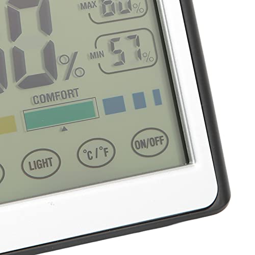 CH-914 Termometre Higrometre, Sıcaklık ve Nem Ölçer, Dijital LED Kapalı Termometre, Dokunmatik Ekran Termometre için