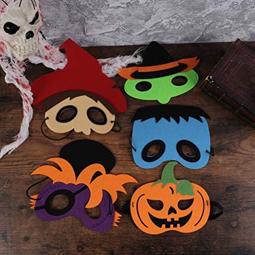 STOBOK Çocuk Maskesi 3 adet Cadılar Bayramı Köpük El Sanatları Maskesi Korkuluk Kabak Cosplay Maske Fotoğraf Sahne