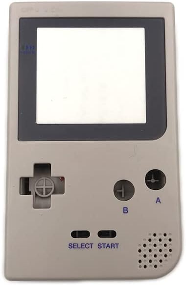 Tam Konut Shell Kapak Kılıf için Gameboy Cep GBP Oyun Konsolu Düğmeleri ile Lastik Pedi Tornavida Aracı Değiştirme-Gri