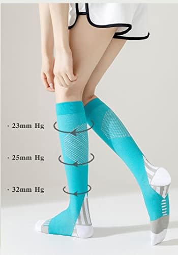 FESİMNUCV varis çorabı Kadınlar ve Erkekler için 20-30mmHg-Sirkülasyon Destek Çorapları-3 Çift