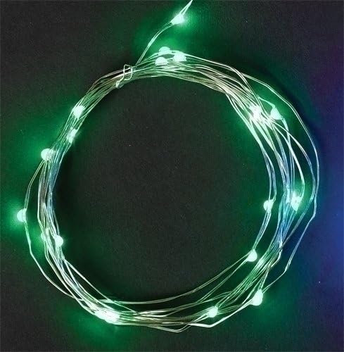 Roma yıldızlı ışıklar yeşil LED 10 ayak uzun dize Noel ışıkları