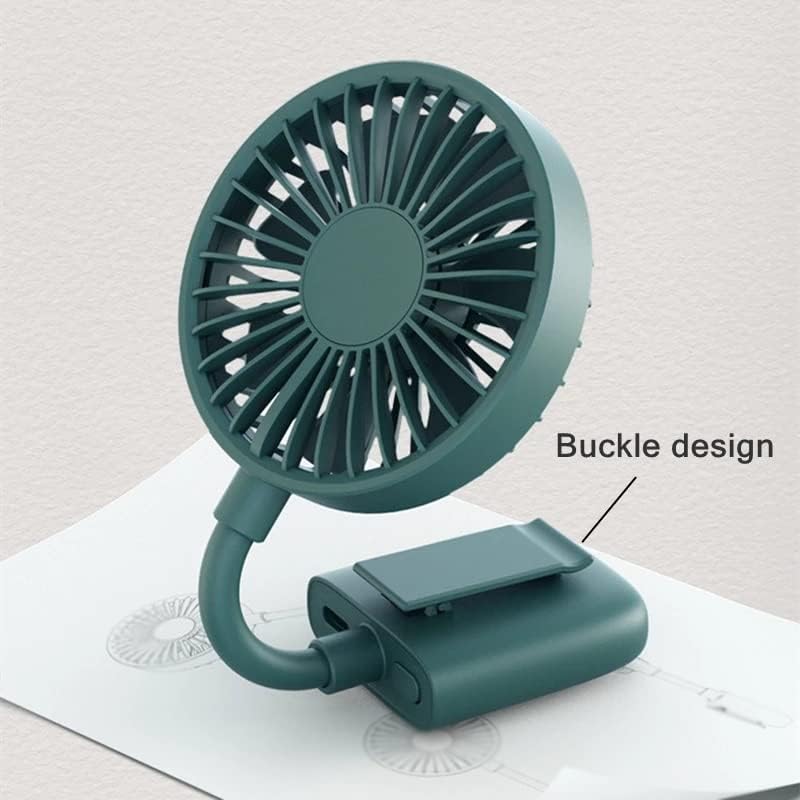 FKSDHDG Mini Katlanır Kırpılmış Fan USB Şarj Edilebilir Hava Soğutma Ventilatör için Açık Klima el fanı (Renk: Bir,
