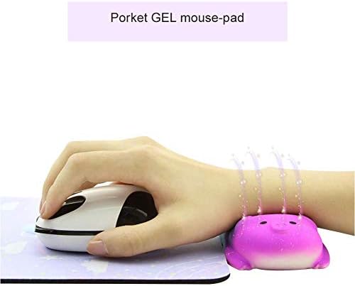 Küçük Bilek İstirahat Mouse Pad, Mini Sevimli Domuz Ergonomik Mousepad Bellek Köpük Tasarım Domuz Şekli Bilek destek