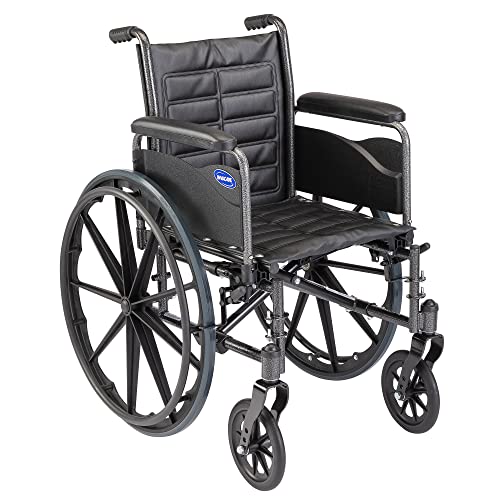 Yetişkinler için Invacare Tracer EX2 Tekerlekli Sandalye | Standart Katlanır / 20 inç Koltuk / Tam Kollar