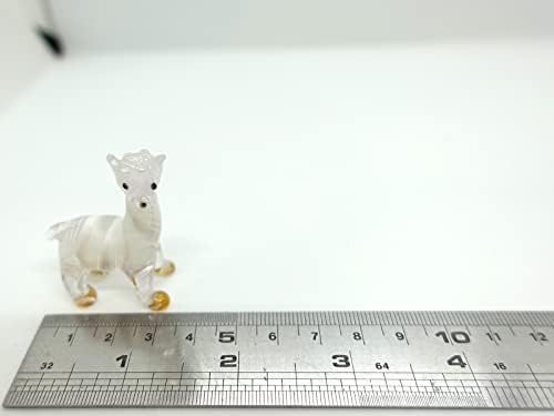 Sansukjai Alpaka Minyatür Figürler El Üflemeli Renkli Cam Sanatı Hayvanlar Koleksiyon Hediye Ev Décor