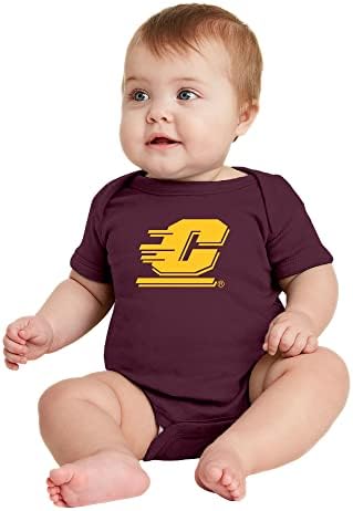 NCAA Birincil Logosu, Takım Rengi Bebek Sarmaşık Bodysuit, Kolej, Üniversite