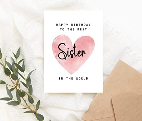 Dünyanın en iyi kız Kardeşine Doğum Günün kutlu Olsun Kartı-Kız Kardeş Doğum Günü Kartı-Kız kardeş Kartı-Anneler Günü