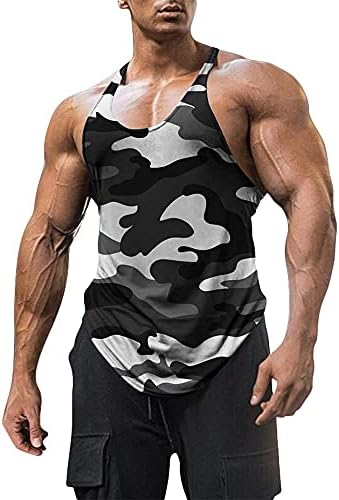 Erkek Pamuk Egzersiz Tankı Üstleri Kuru Fit erkek spor atleti Eğitim Spor Kolsuz Kas T Shirt