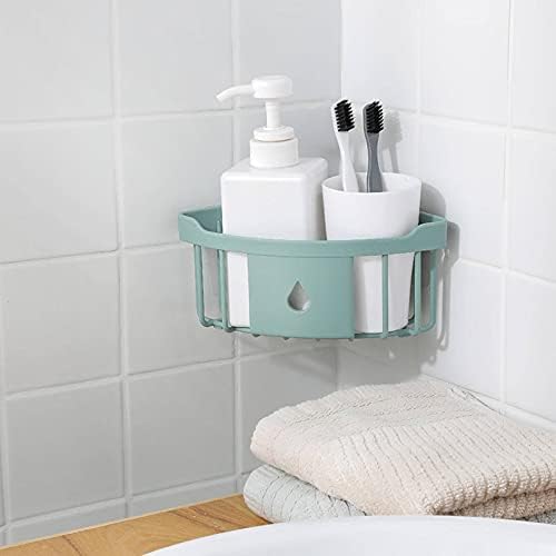 NC Punch - Ücretsiz Köşe Raf Tuvalet Yıkama Raf Banyo Dikişsiz Duvar Asılı Tripod Depolama Rafı