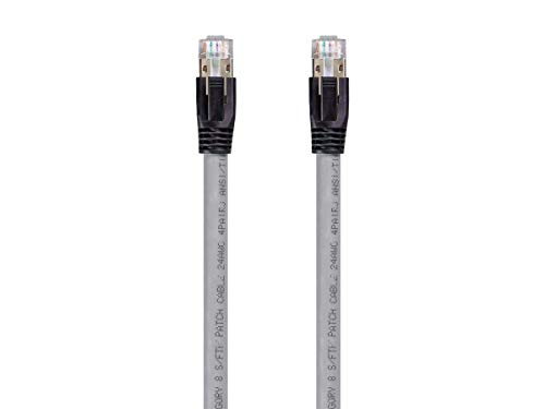 Monoprice Cat8 Ethernet Ağ Kablosu - 3 Fit-Siyah, 2 GHz, 40 Gbps, 24AWG, S / FeetP-Entegre Seri