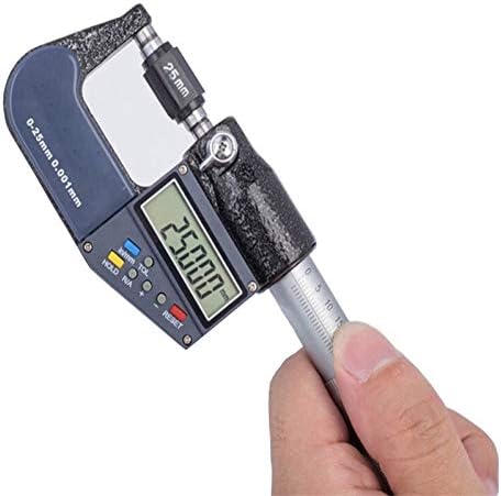 ZUQIEE SDY 0.001 mm 0-25mm Elektronik Dış Mikrometre Dijital Mikrometre Kaliper Ölçer Mikrometre Karbür Ucu Ölçüm