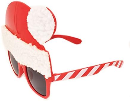 ISMARLAMA Kırmızı Noel Şapka Tasarım Gözlük Noel Dekoratif Gözlük Fotoğraf Sahne Parti İyilik Komik Gözlük Noel Baba