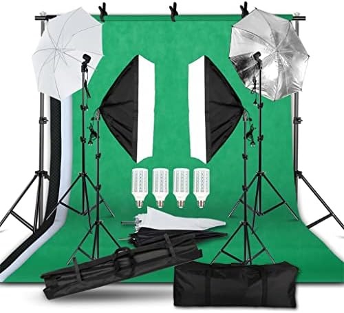 FZZDP fotoğraf aydınlatma kiti 2x3M fotoğraf arka plan yumuşak şemsiye Softbox ışık standı taşınabilir çanta Fotoğraf
