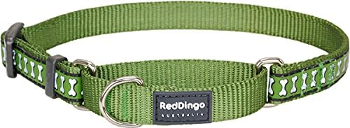 Kırmızı Dingo Yansıtıcı Martingal Köpek Tasması, Büyük, Yeşil