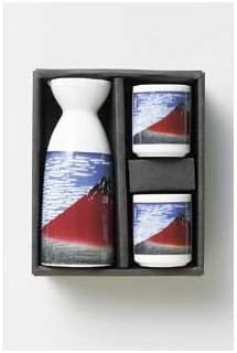 Kırmızı Fuji 4.5 cm 180 cc Sake şişe kupası Porselen Eşya
