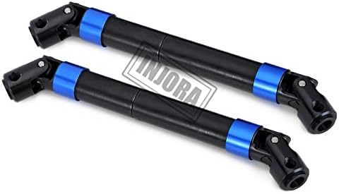 INJORA Metal Tahrik Mili Çelik Ağır Hizmet Tipi Şanzıman Aksı Eksenel SCX6 JLU Yükseltme Parçaları (Mavi)