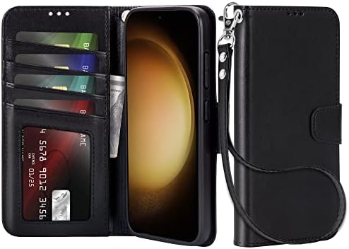Samsung Galaxy S23 5G Kılıf Cüzdan Flip Folio Kılıf ile Uyumlu Lugege [Kickstand] RFID Engelleme Kart Sahipleri ile