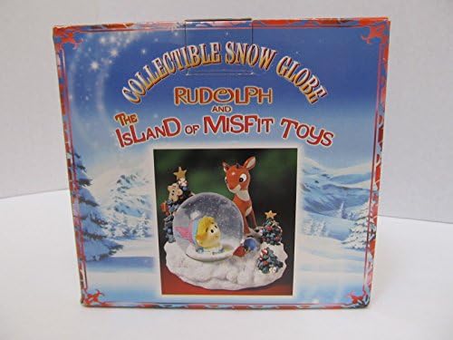 Kırmızı Burunlu Ren Geyiği Rudolph ve Uyumsuz Oyuncaklar Adası Kardan Adam Sam ve Hayvanlar Su Topu-Kar Küresi