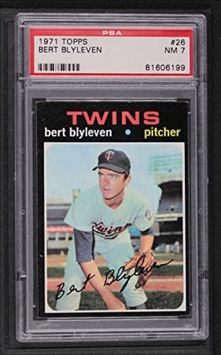 1971 Topps 26 Bert Blyleven Minnesota ikizleri (Beyzbol Kartı) PSA PSA 7.00 ikizler