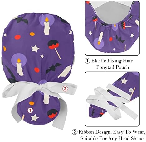Kedi karakter tasarımı 2 adet ayarlanabilir kabarık şapka düğmeleri ve ter bandı şerit kafa kravat kapakları