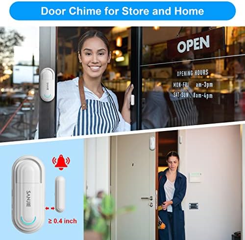 Kapı Pencere Alarmı 2 Paket SanJıe Kapı Sensörü Ev Güvenlik Manyetik Sensör Ses Ayarlanabilir 0-120 DB Alarm 4 Modlu