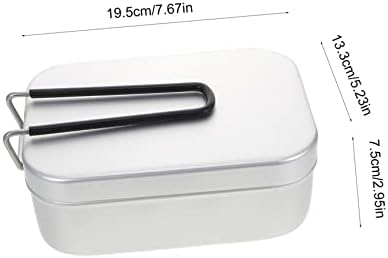 CLİSPEED 2 pc Katlanır Bento yemek kabı Metal Bento Kutuları Öğle Yemeği Kutuları Yetişkinler için Bento Kutusu Yetişkinler