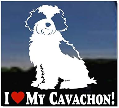 Cavachon'umu Seviyorum! NickerStickers Vinil Pencere Köpek Çıkartması