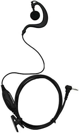 GoodQbuy İki Yönlü Telsiz G Şekli Klipsli Kulak Kulaklık Kulaklık PTT ile Uyumludur Motorola MH230R MS350R MT350R