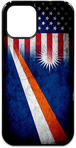 Apple iPhone 13 için Kılıf - Marshall Adaları Bayrağı-Birçok Seçenek Tuğla Tasarımı iPhone 13 PRO MAX