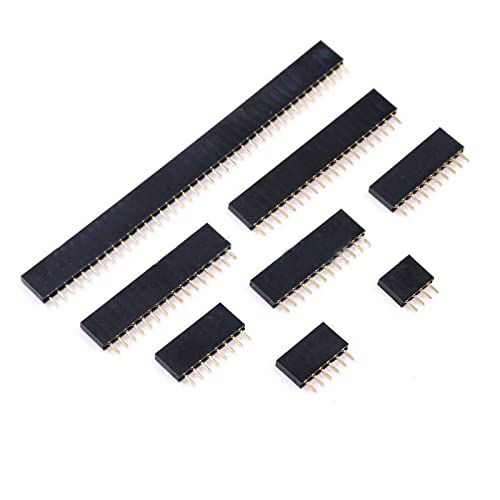 120 Adet 2.54 mm Düz Tek Sıra PCB kartı Dişi Pin Header soketli konnektör Şerit Çeşitleri Kiti