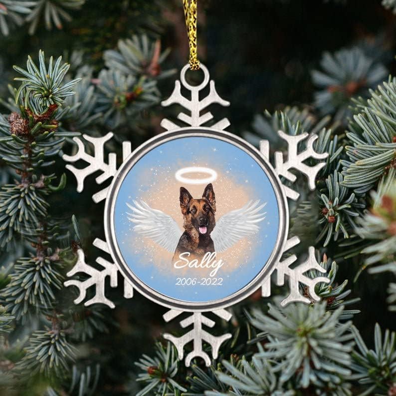 Anıt Pet Noel Ağacı Süsleme Anıt Köpek Özel Adı Tarih Metal Süs Anıt Köpek Süsleme Anıt Pet Noel Ağacı Dekorasyon