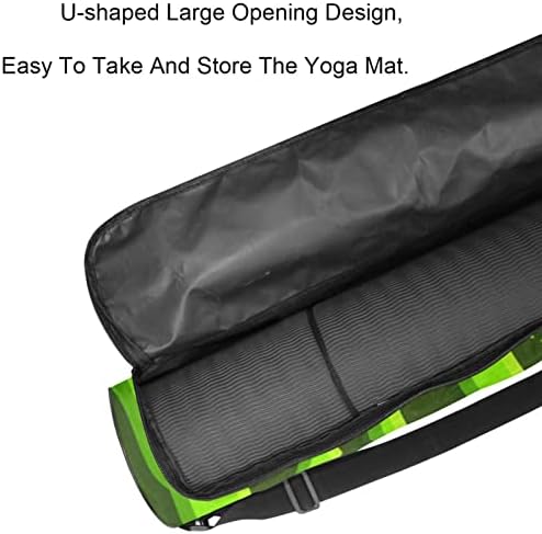RATGDN Yoga Mat Çantası, Karpuz Amerikan Bayrağı Egzersiz Yoga matı Taşıyıcı Tam Zip Yoga Mat Taşıma Çantası Ayarlanabilir