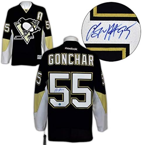 Sergei Gonchar Pittsburgh Penguins İmzalı Reebok Forması - İmzalı NHL Formaları